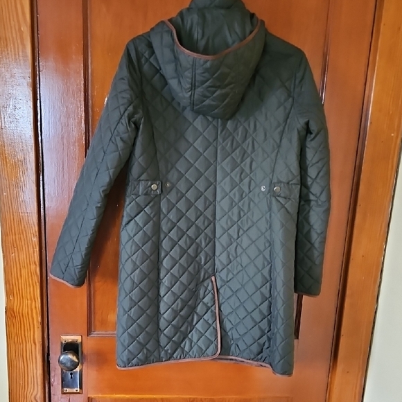 Ralph Lauren Green Quilted Coat - Picture 3 of 8